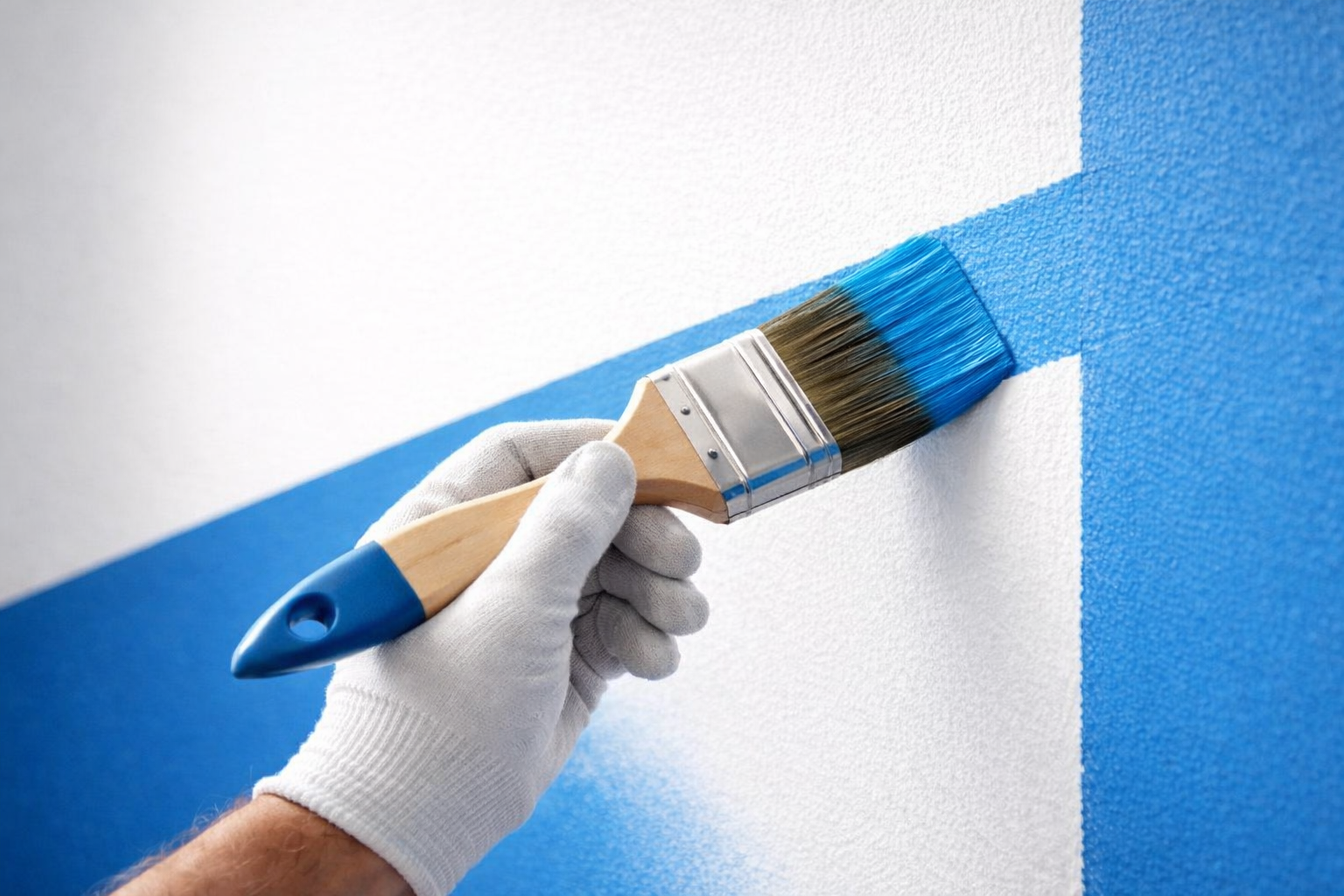 Saubere Kante Malerarbeit